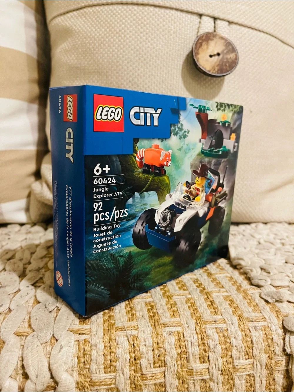 New Lego City 60424 Jungle Explorer ATV Red Panda Retired Set. Factory Sealed